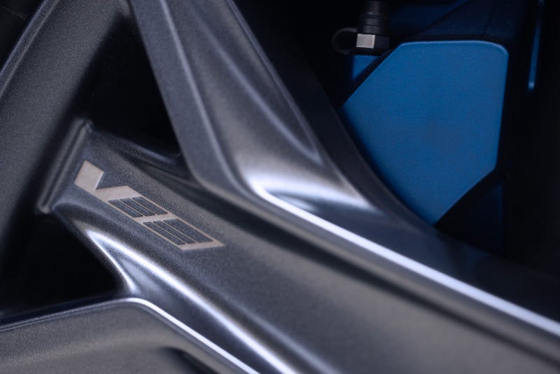 Close-up of the 2026 OPTIQ-V Brembo Performance Front Brakes | Brown & Wood Cadillac in Greenville NC