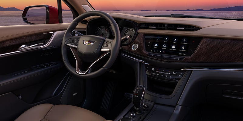 Interior of a Cadillac XT6